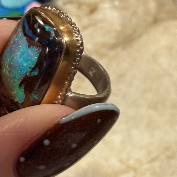 Jamie Joseph boulder opal ring - Picture 3 of 5